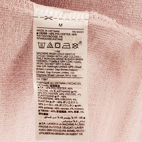 GAP Ladies Pink Cowl Neck Sweater - Picture 4 of 4